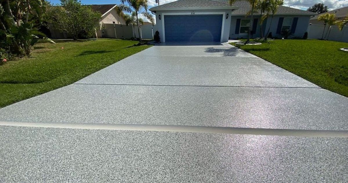 Decorative driveway coating Northeast Florida