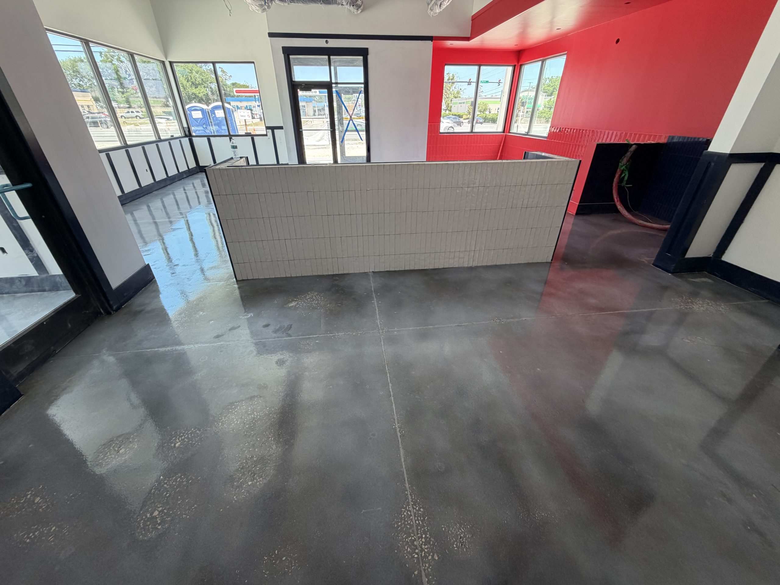 Commercial concrete flooring project by Floor Grip Medic